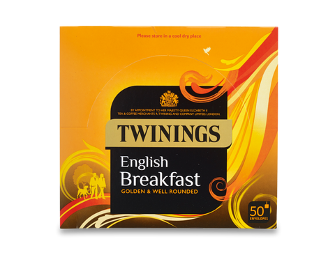 TWININGS TRADITIONAL ENGLISH ENVELOPE TEABAGS    x  50