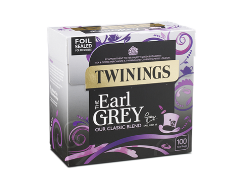 TWININGS EARL GREY STRING & TAG TEABAGS   X 100
