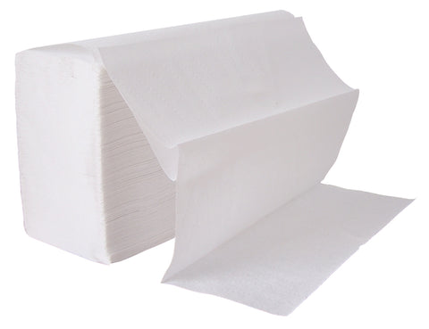 WHITE Z-FOLD HAND TOWELS 2 PLY X 3000