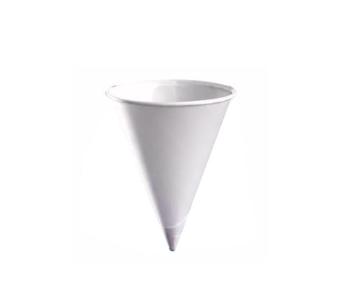 4oz COMPOSTABLE PAPER WATER CONE CUPS x 5000