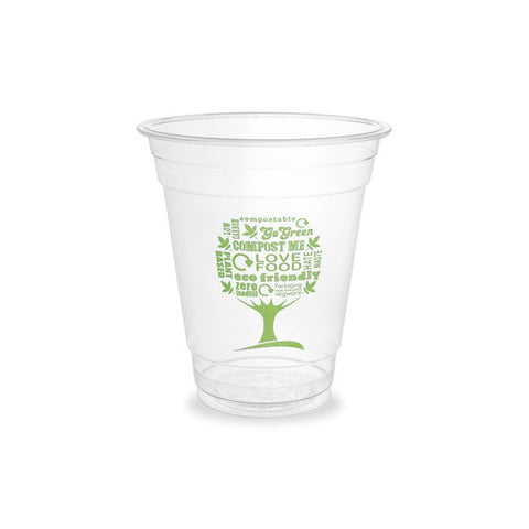 16oz GREEN TREE COMPOSTABLE SMOOTHIE CUPS x 50